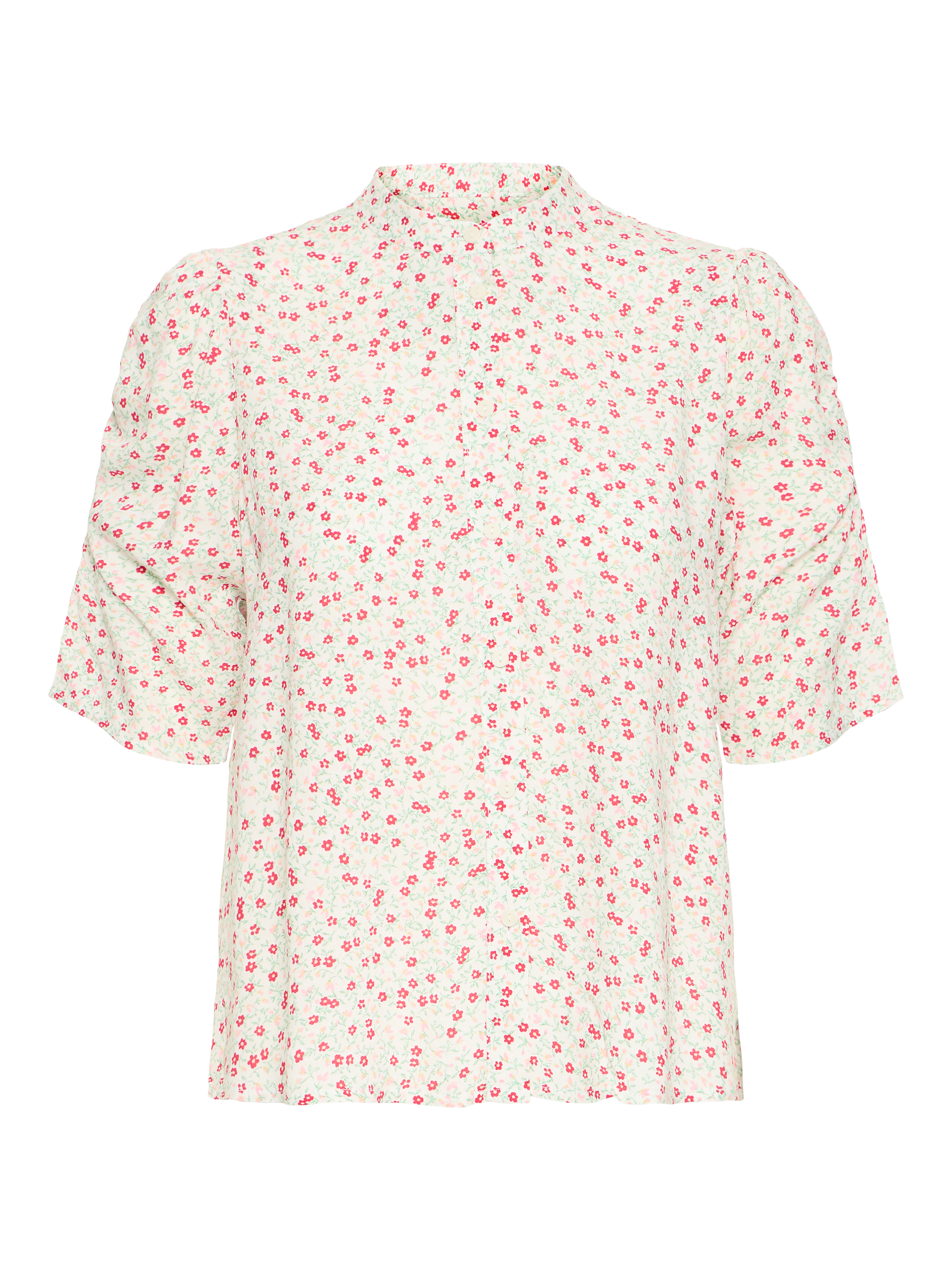 Product image 5 of 7, which shows ICHI Vera Floral Shirt, Pink/Multi, 8