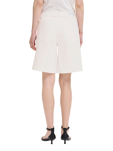 ICHI Ziggy Denim Shorts, Blanc De Blanc - view 2, Blanc De Blanc