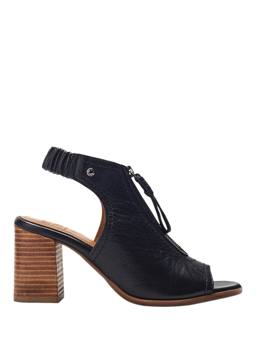 Product image 1 of 4, which shows Moda in Pelle Marmie Leather Sandals, Black, 3