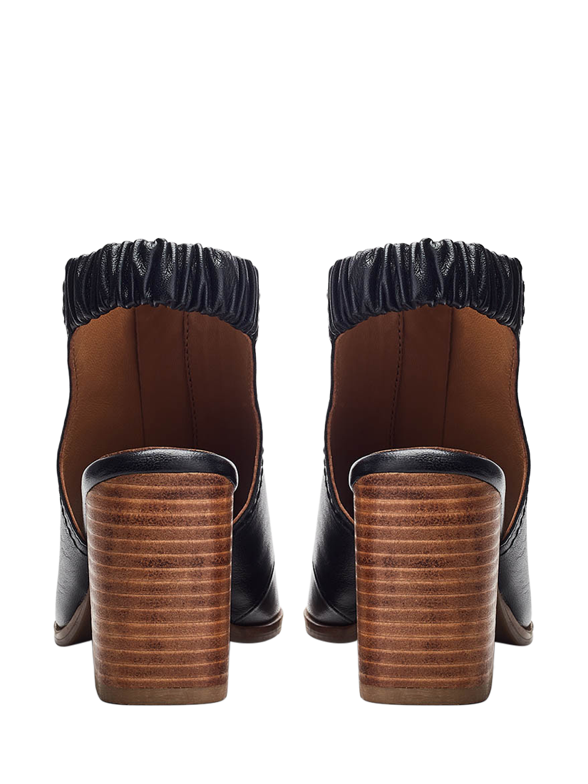 Product image 3 of 4, which shows Moda in Pelle Marmie Leather Sandals, Black, 3