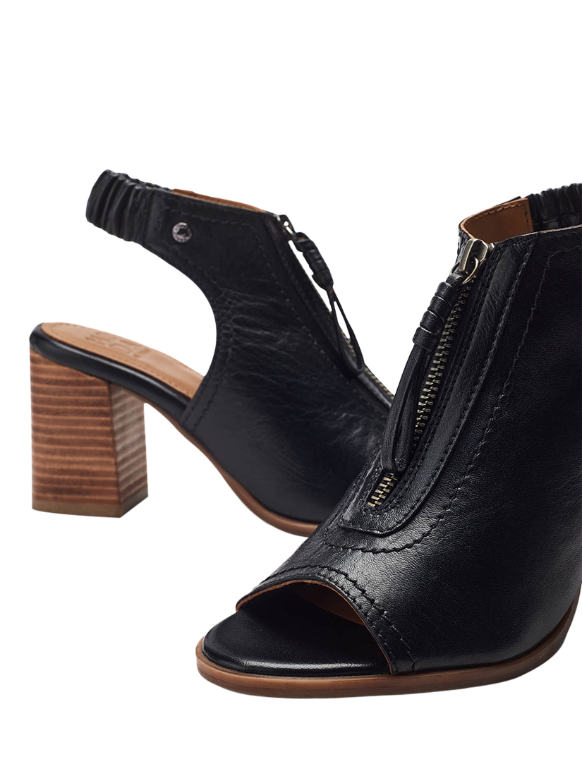 Product image 4 of 4, which shows Moda in Pelle Marmie Leather Sandals, Black, 3