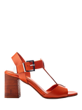 Moda in Pelle Molliey Leather Sandals, Orange