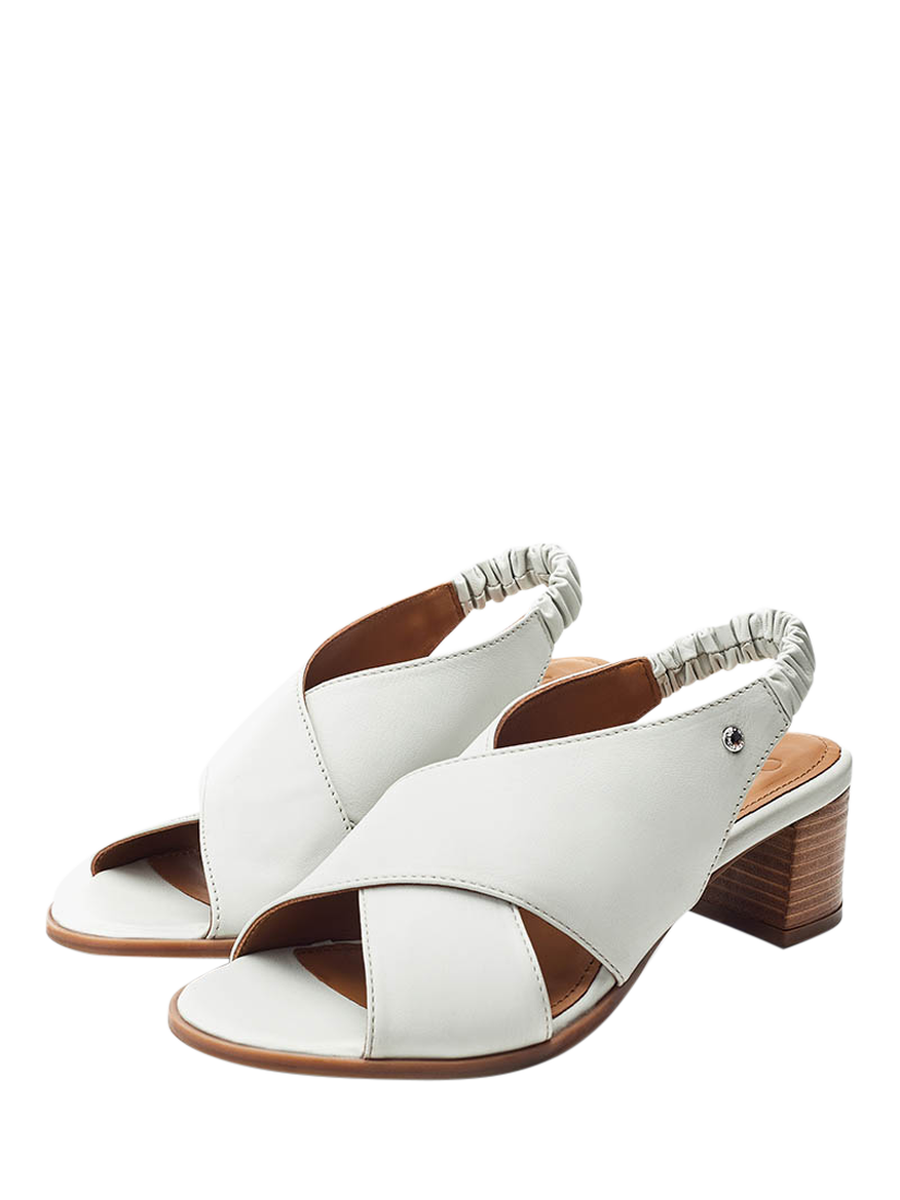 Product image 2 of 4, which shows Moda in Pelle Prinia Leather Sandals, Off White, 4