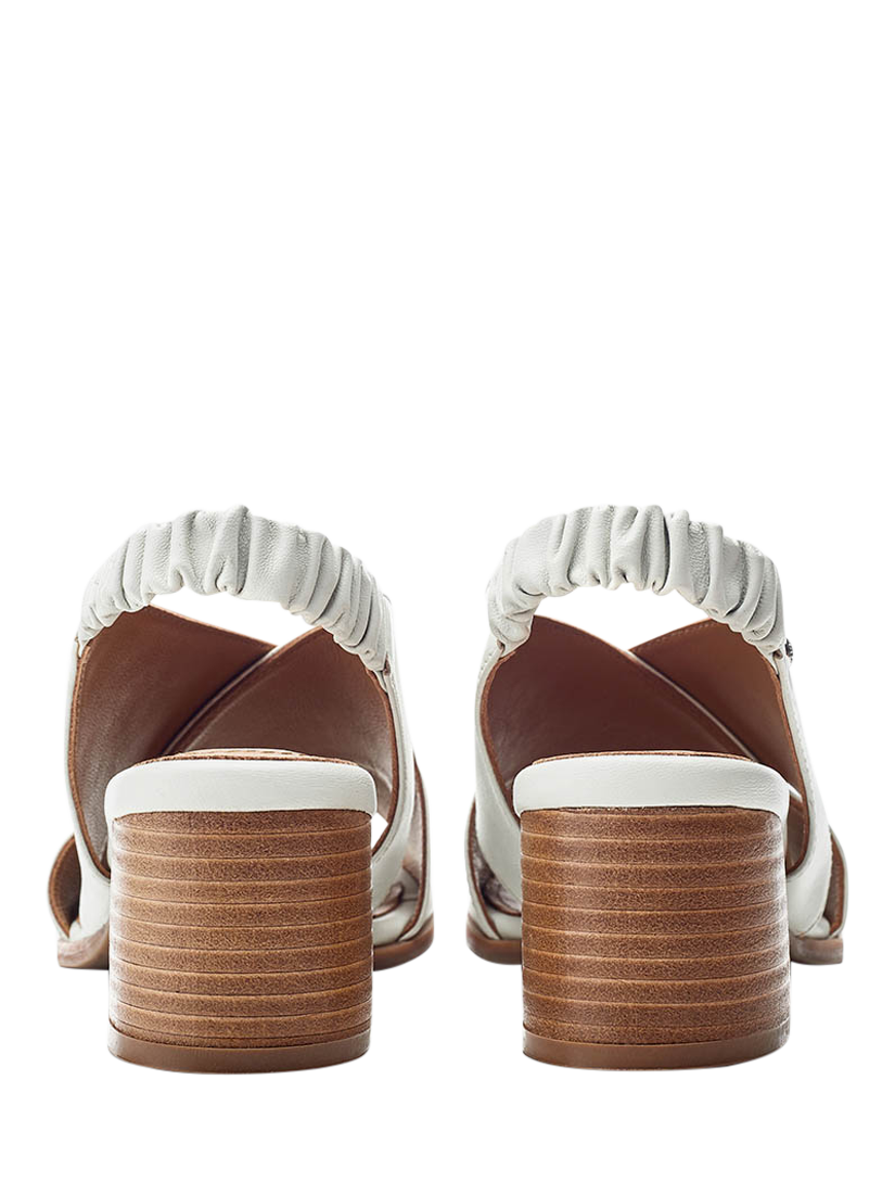 Product image 3 of 4, which shows Moda in Pelle Prinia Leather Sandals, Off White, 4