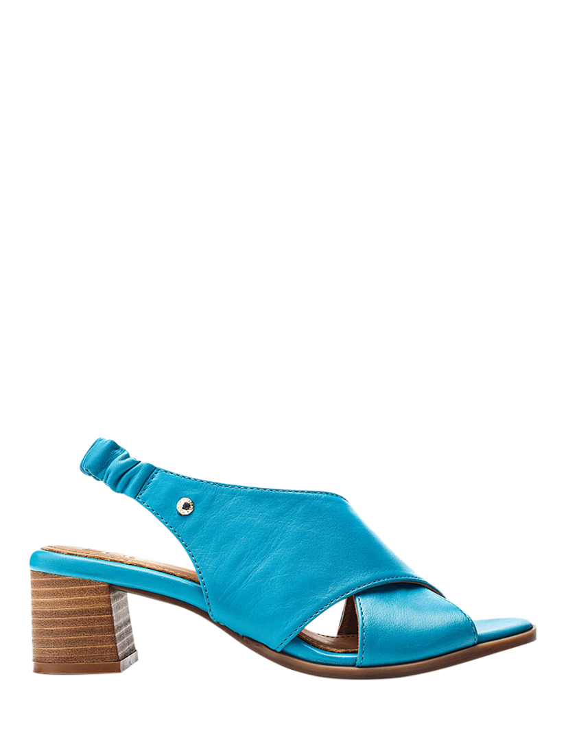 Product image 1 of 4, which shows Moda in Pelle Prinia Leather Sandals, Turquoise, 3