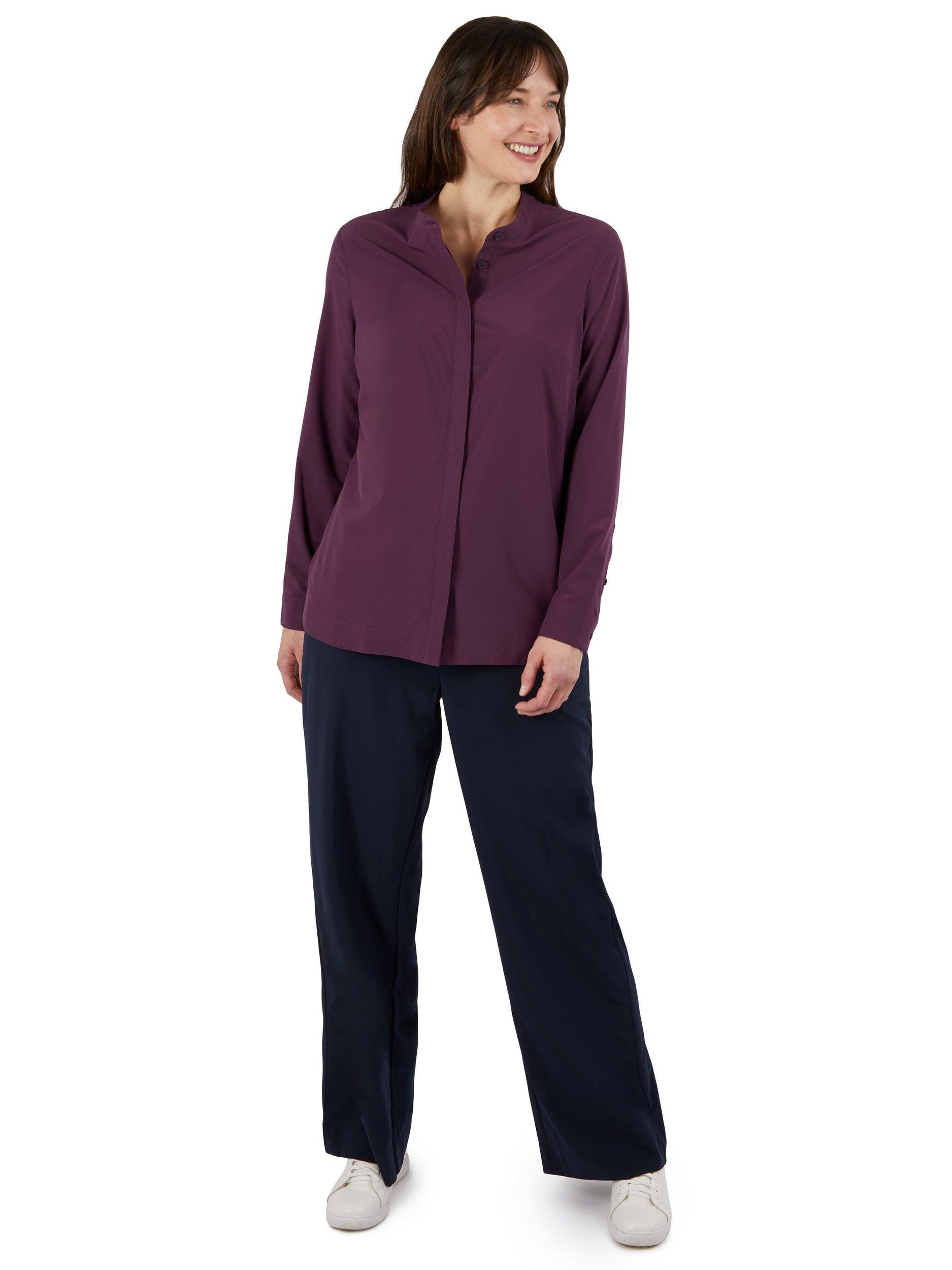Product image 4 of 8, which shows Rohan Voyager Stretch Crease Resistant Travel Shirt, Blackberry Purple, 8