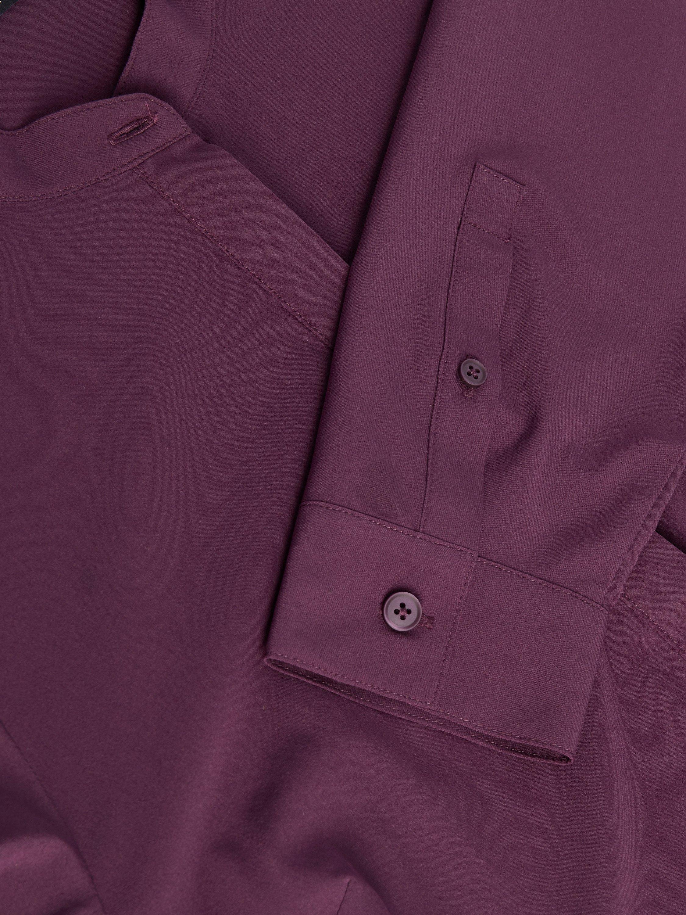 Product image 8 of 8, which shows Rohan Voyager Stretch Crease Resistant Travel Shirt, Blackberry Purple, 8