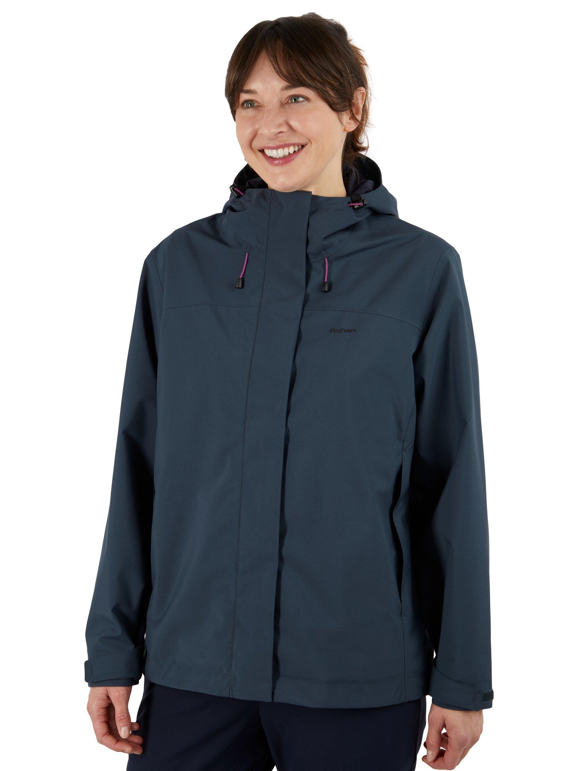 Product image 1 of 9, which shows Rohan Farne Waterproof Jacket, Storm Blue, XS