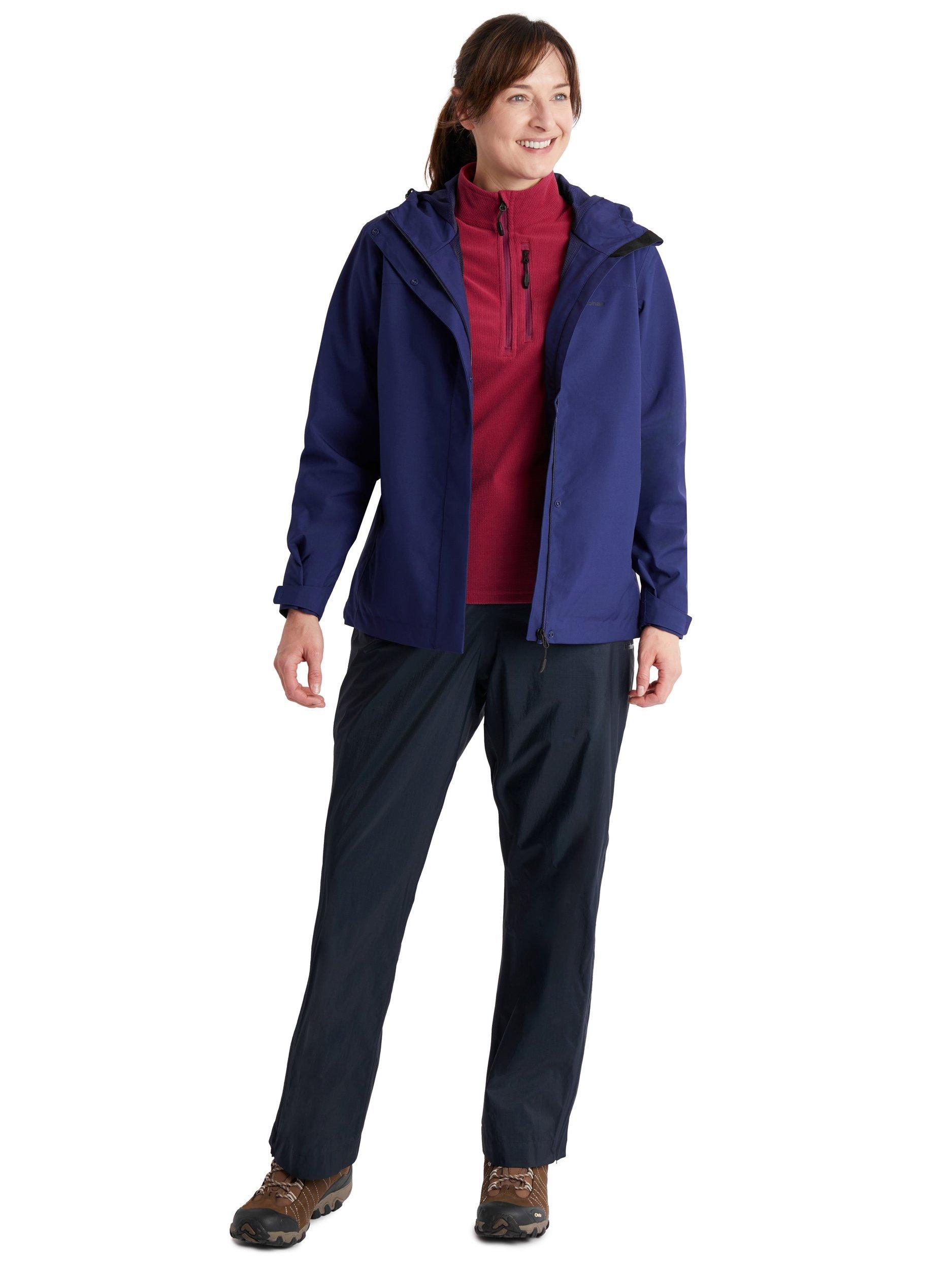 Product image 4 of 8, which shows Rohan Heath Waterproof Overtrousers, True Navy, XS Sht