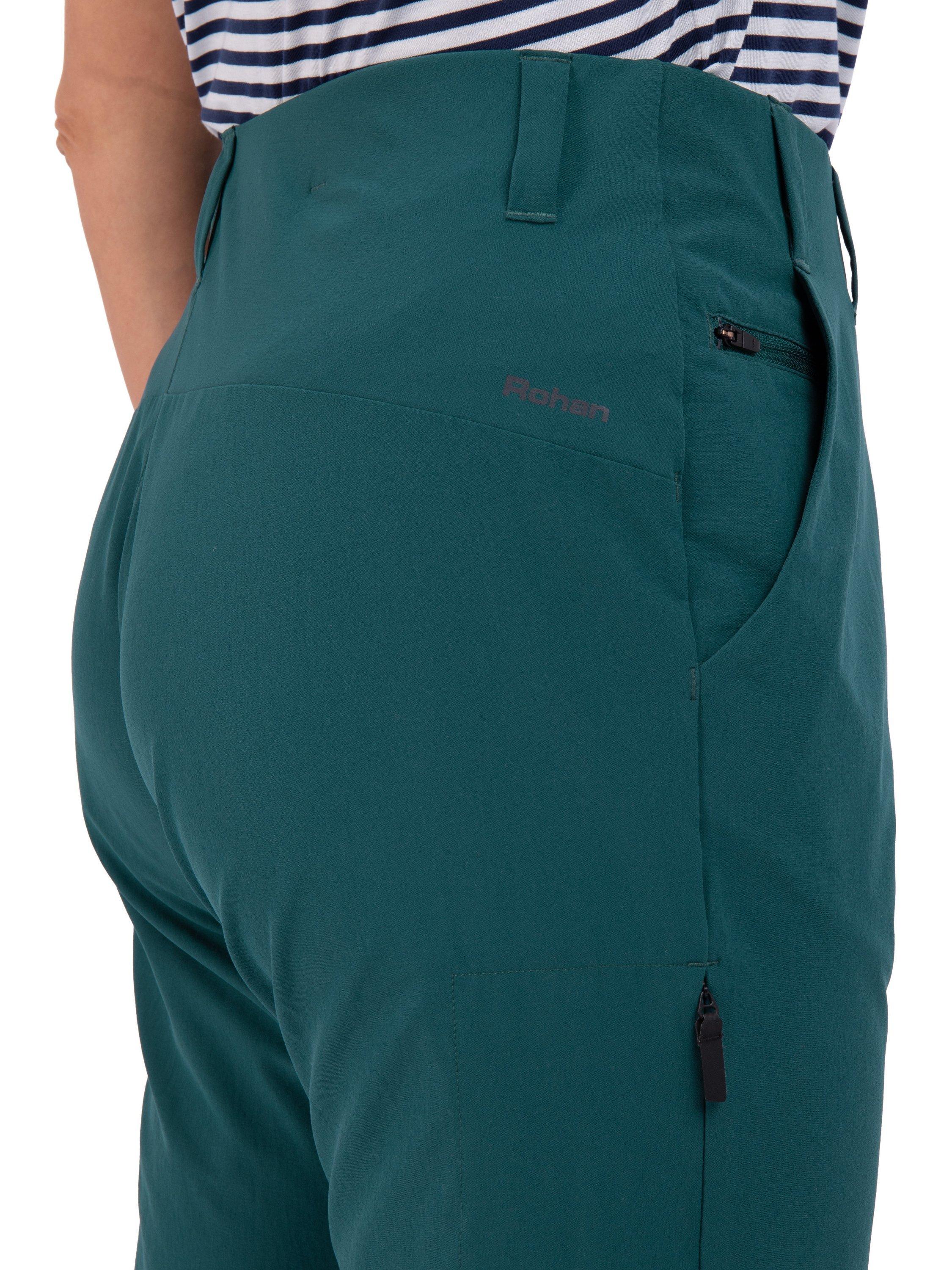 Product image 6 of 8, which shows Rohan Roamers Stretch Walking Trousers, Abyss Green, 8S