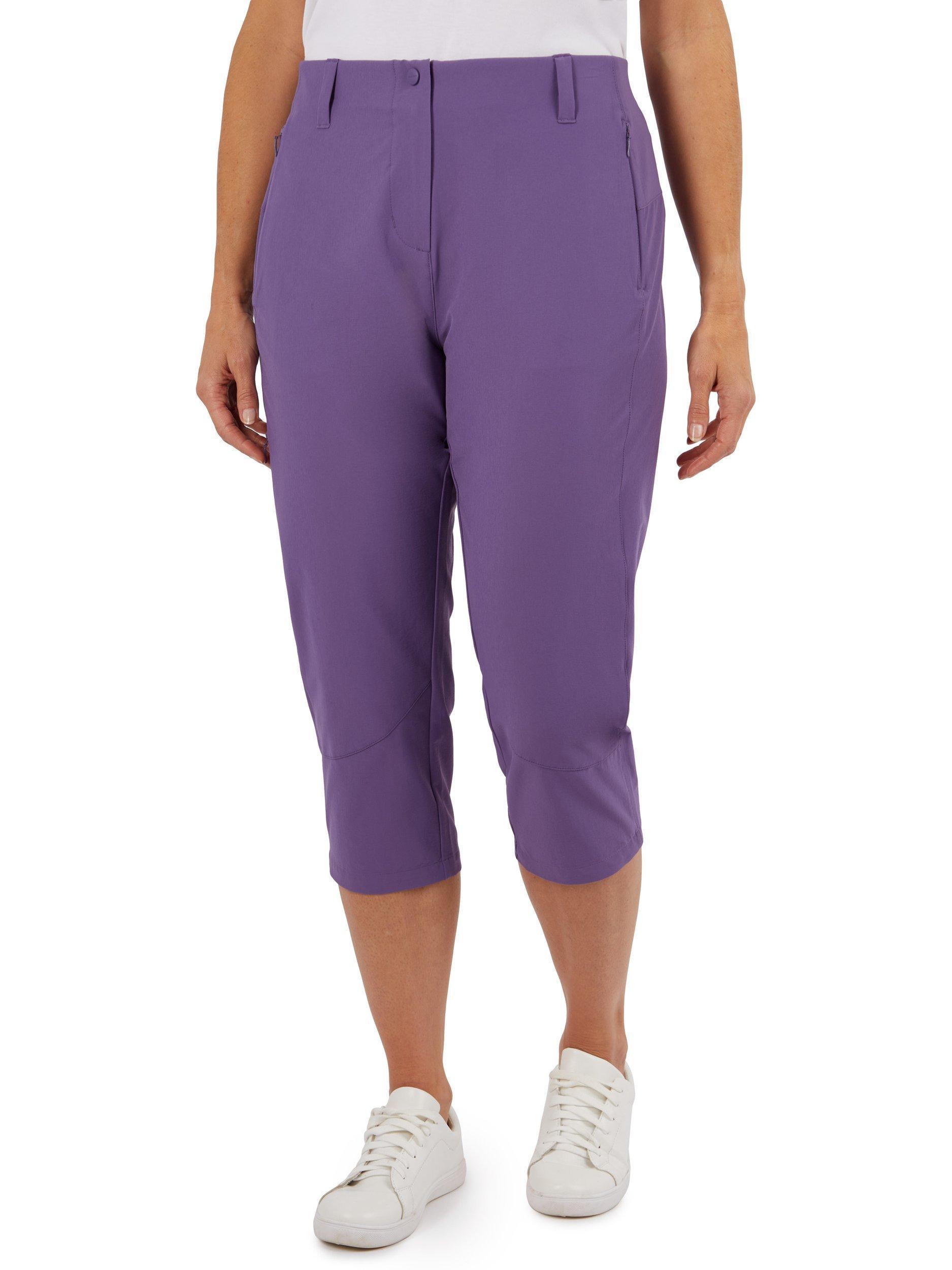 Product image 1 of 7, which shows Rohan Roamer Capris, Aster Purple, 10R