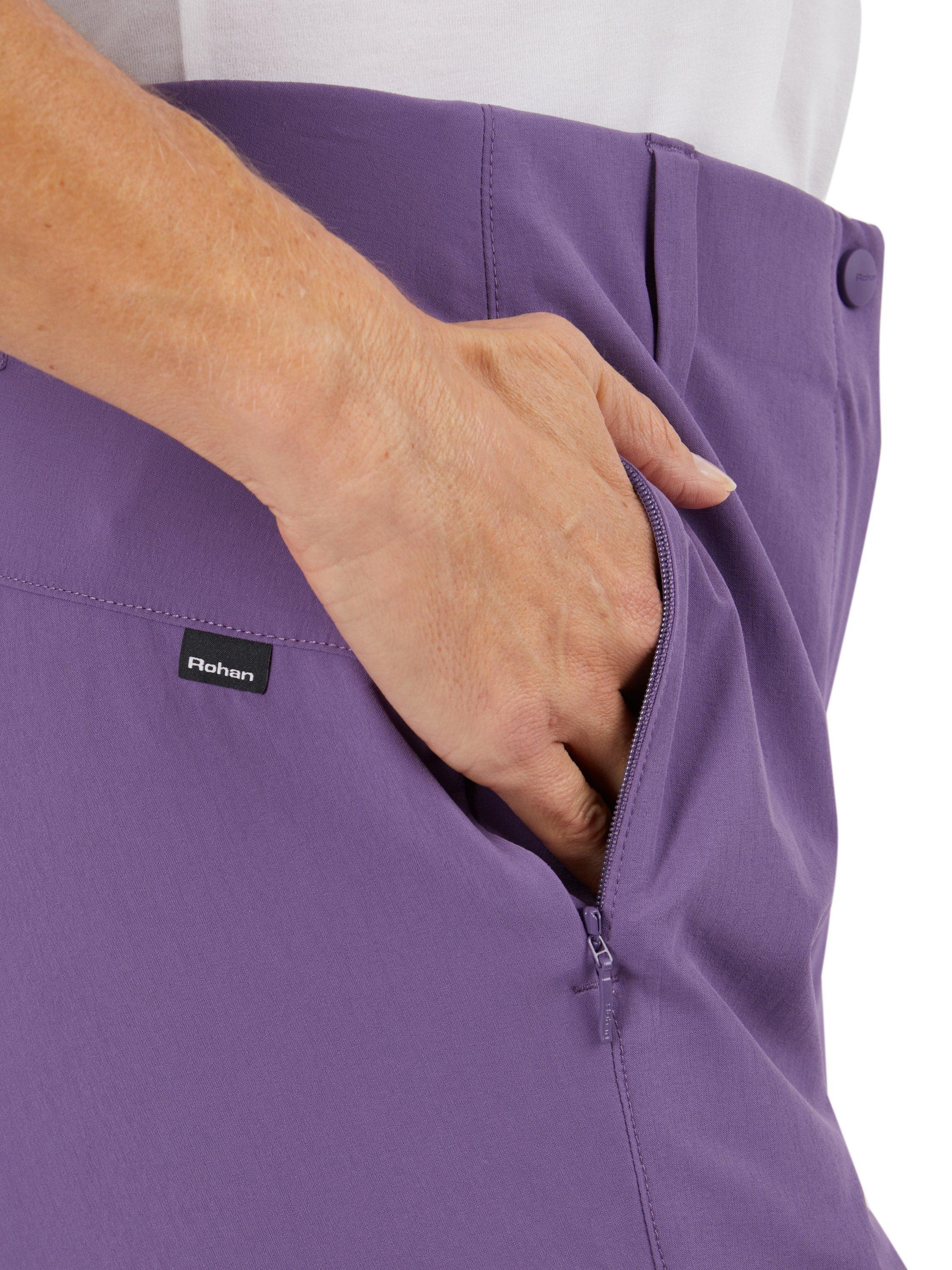 Product image 6 of 7, which shows Rohan Roamer Capris, Aster Purple, 10R