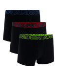 Under Armour Performance Neon Waistband Boxers, Pack of 3, Black