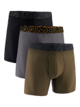 Under Armour Tech Trunks, Pack of 3, Green Olive