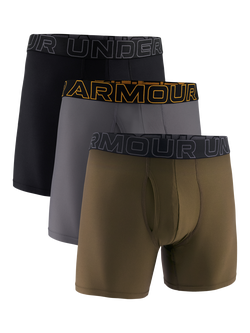 Under Armour Tech Trunks, Pack of 3, Green Olive, Green Olive