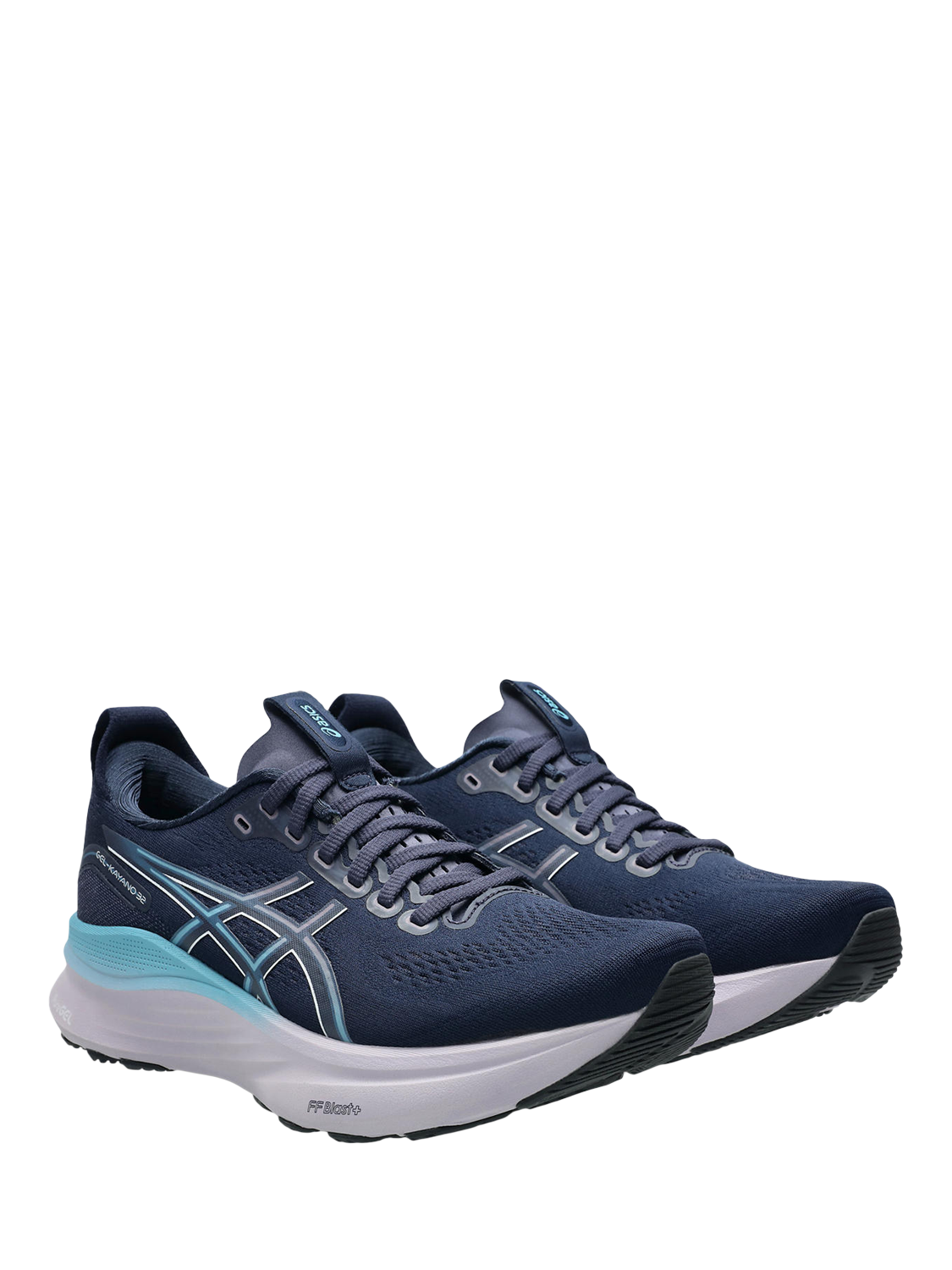 Product image 3 of 7, which shows ASICS Women's GEL-KAYANO 32 Running Shoes, Midnight/ Water, 4