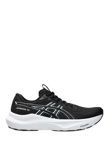 ASICS Women's GT-2000 14 Running Shoes, Black/White, Black/White