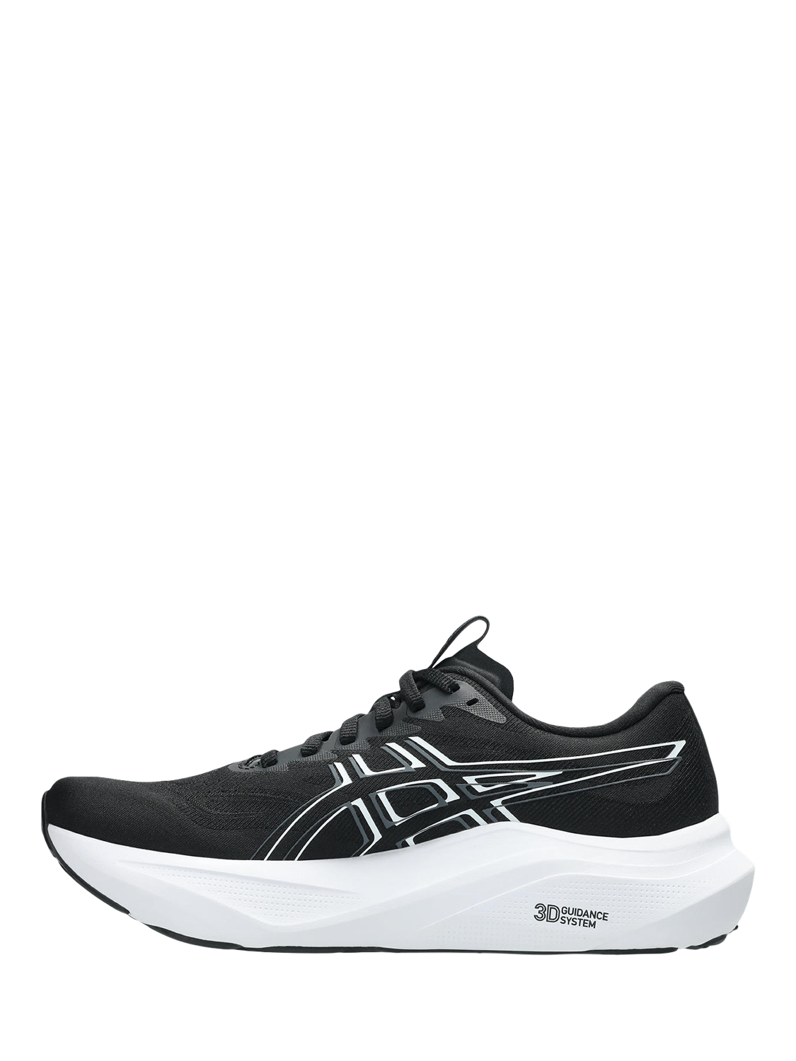 Product image 2 of 7, which shows ASICS Women's GT-2000 14 Running Shoes, Black/White, 4