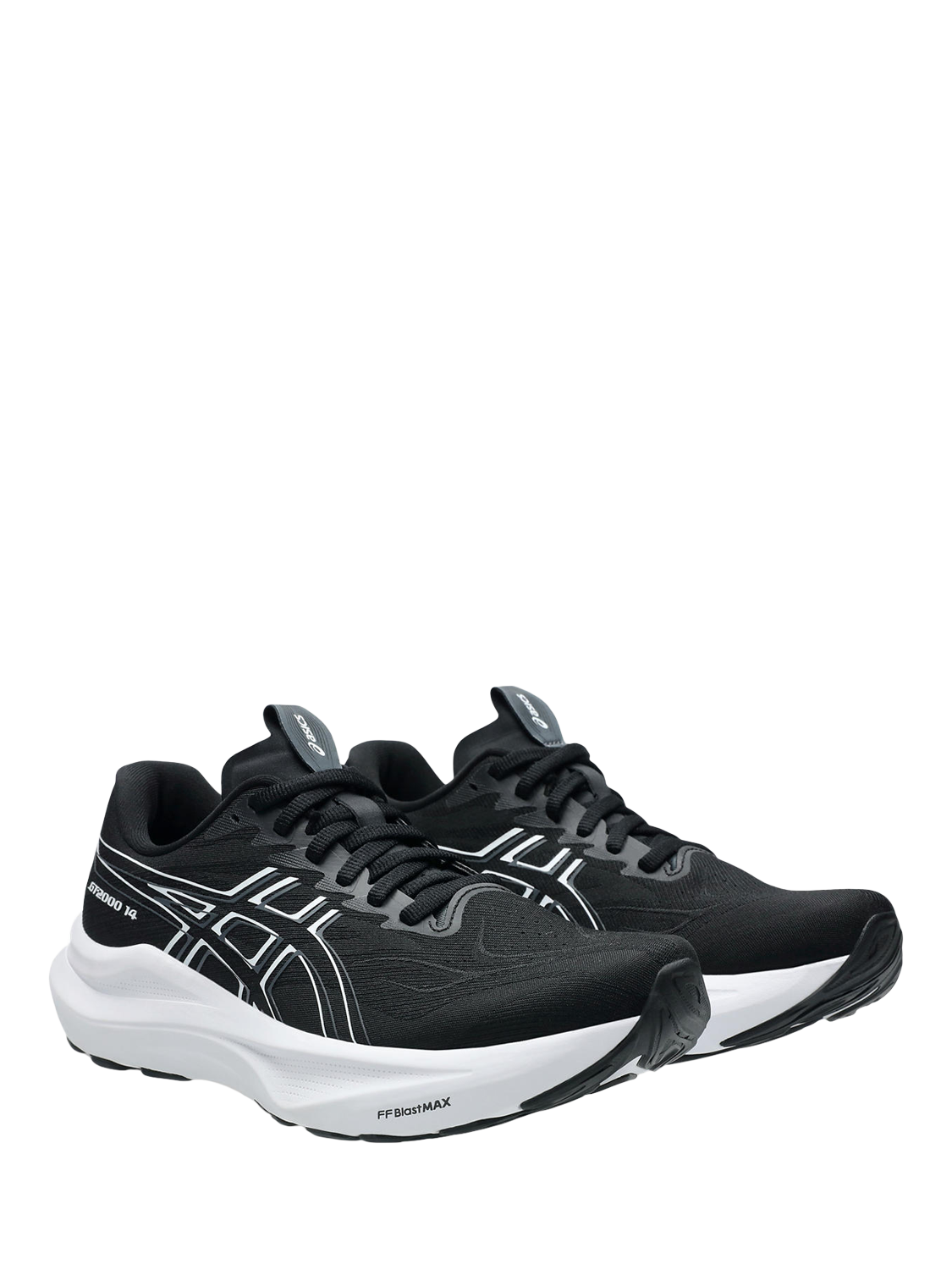 Product image 3 of 7, which shows ASICS Women's GT-2000 14 Running Shoes, Black/White, 4