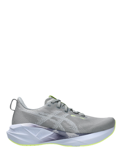 ASICS Women's NOVABLAST 5 Running Shoes, Gravel/Blue, Gravel/Blue