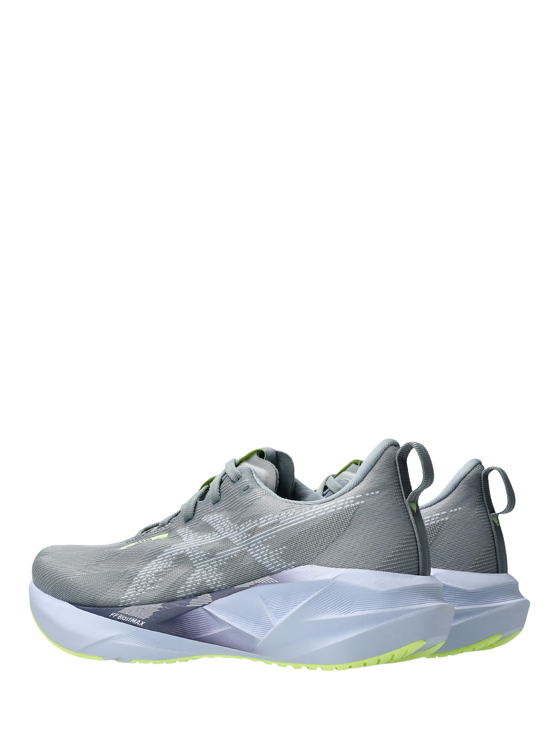 Product image 4 of 7, which shows ASICS Women's NOVABLAST 5 Running Shoes, Gravel/Blue, 4