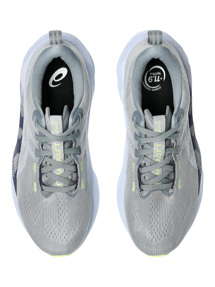 Product image 5 of 7, which shows ASICS Women's NOVABLAST 5 Running Shoes, Gravel/Blue, 4