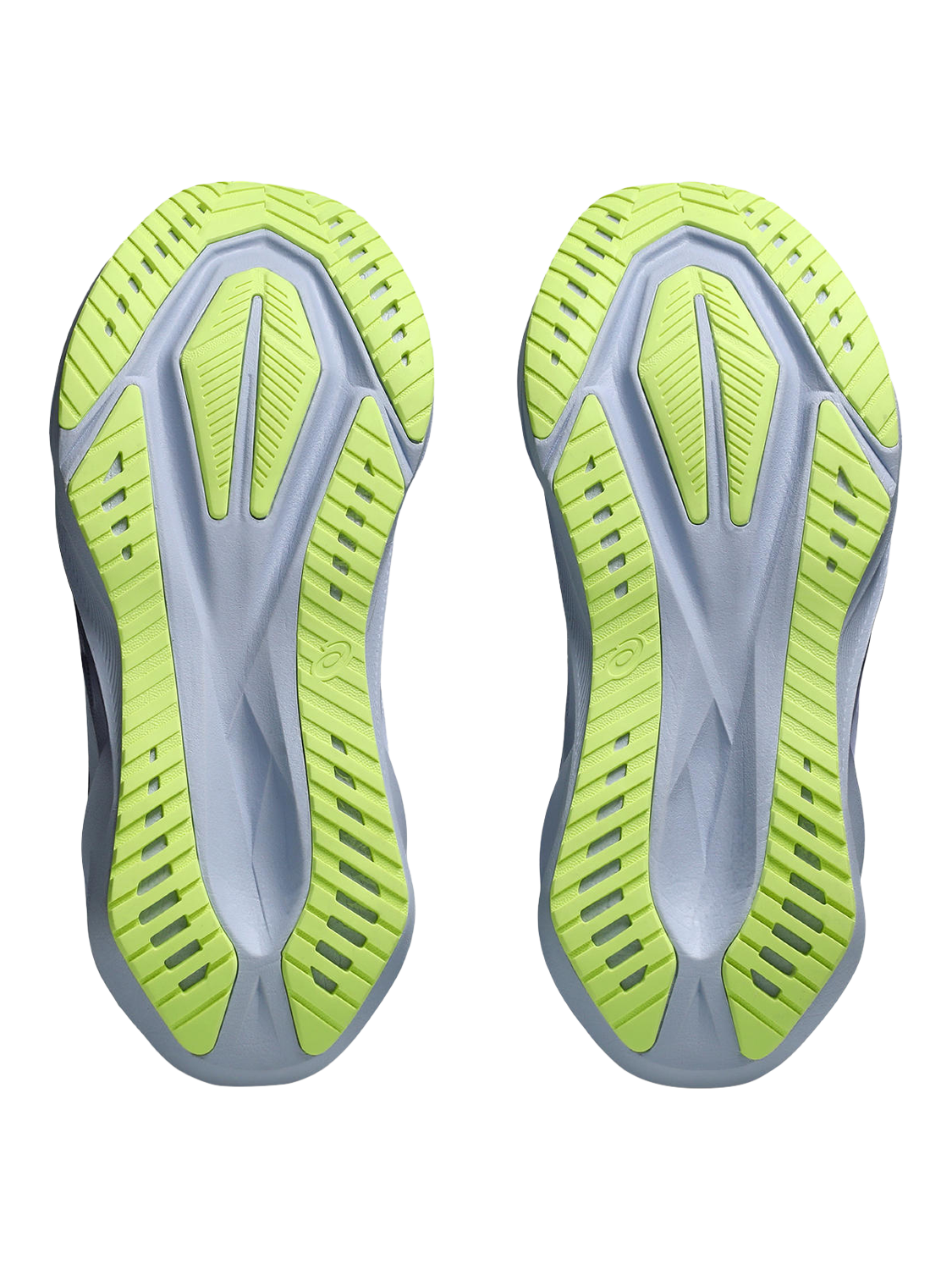 Product image 7 of 7, which shows ASICS Women's NOVABLAST 5 Running Shoes, Gravel/Blue, 4