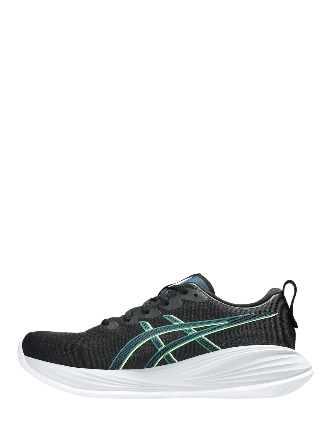 Product image 2 of 7, which shows ASICS Men's GEL-CUMULUS 27 Running Shoes, Black/ Yellow, 7