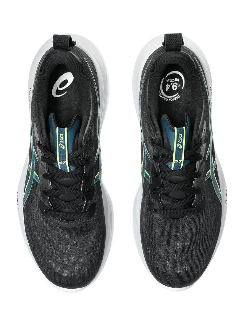 Product image 5 of 7, which shows ASICS Men's GEL-CUMULUS 27 Running Shoes, Black/ Yellow, 7