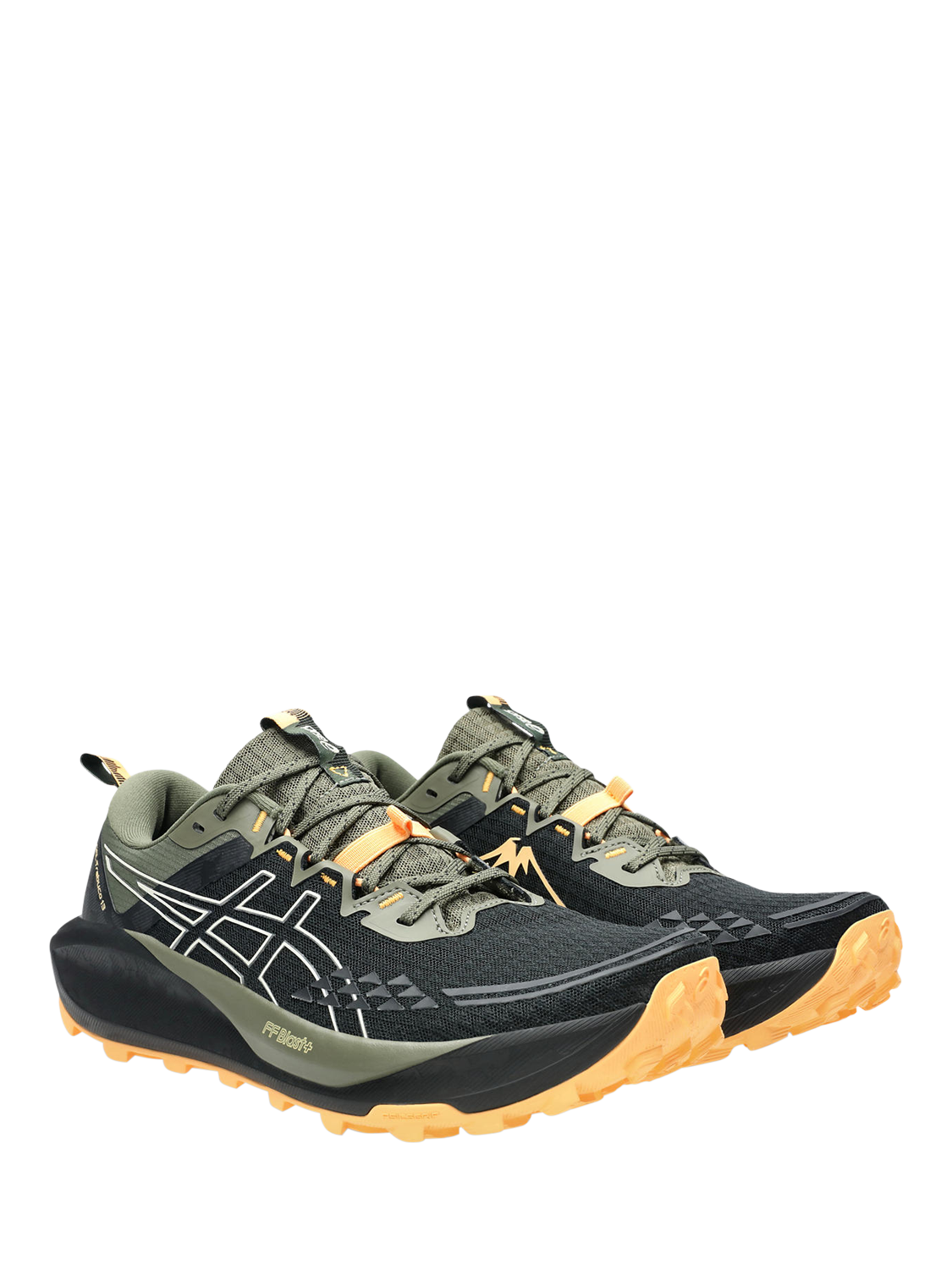Product image 3 of 7, which shows ASICS Men's GEL-TRABUCO 13 Trail Running Shoes, Black/Cream, 7