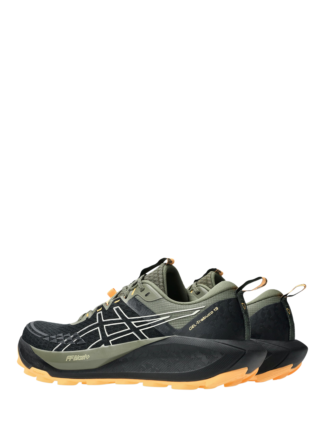 Product image 4 of 7, which shows ASICS Men's GEL-TRABUCO 13 Trail Running Shoes, Black/Cream, 7