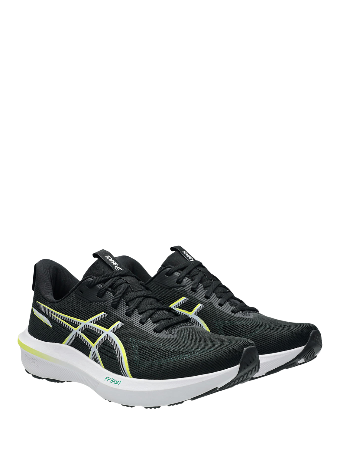 Product image 3 of 7, which shows ASICS Men's GT-1000 14 Running Shoes, Black/Citron, 7