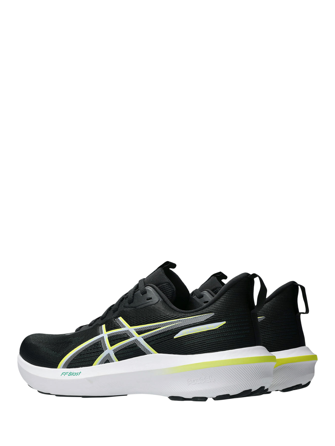 Product image 4 of 7, which shows ASICS Men's GT-1000 14 Running Shoes, Black/Citron, 7
