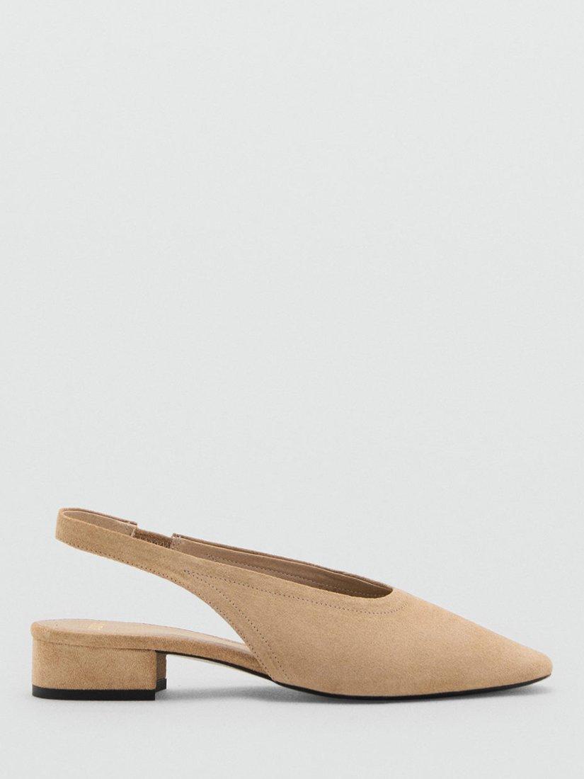 Mango Game Slingback Suede Court Shoes
