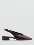 Mango Game Slingback Court Shoes, Mid Purple