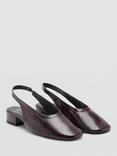 Mango Game Slingback Court Shoes, Mid Purple