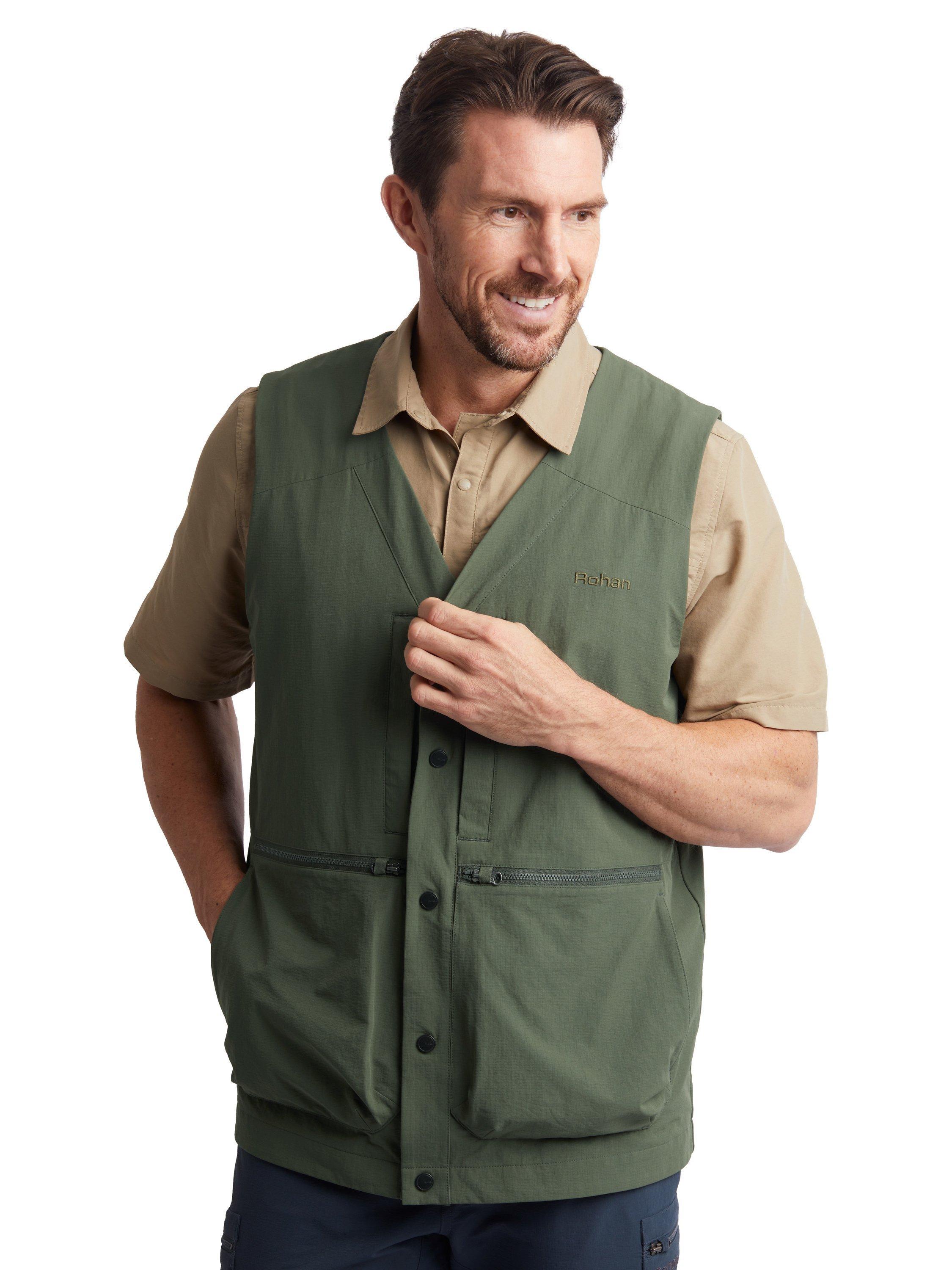 Product image 1 of 10, which shows Rohan Frontier Vest, Park Green, XS