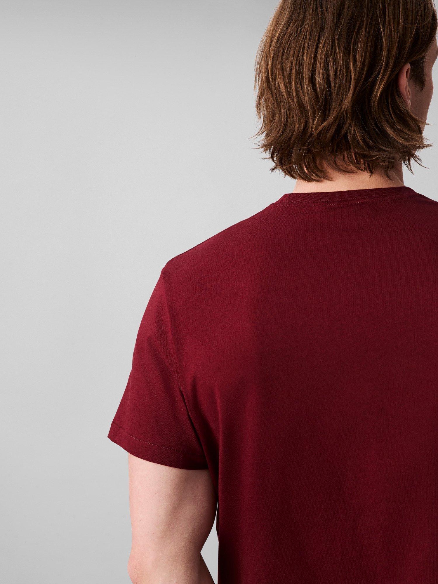 Product image 5 of 5, which shows Calvin Klein Cotton Monogram Short Sleeve Crew Neck T-Shirt, Deep Rouge, L