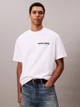 Calvin Klein Cotton Short Sleeve Crew Neck T-Shirt, Brilliant White