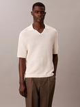 Calvin Klein Snowy Tech Knit Short Sleeve Jumper, Tofu