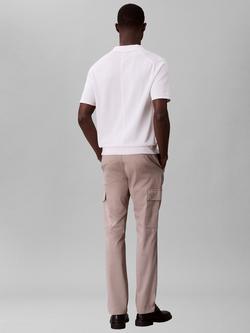 Calvin Klein Cotton Slim Stretch Cargo Trousers, Vintage Khaki - view 2, Vintage Khaki