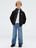 Calvin Klein Kids' Zipped Hooded Jacket, Black