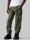Calvin Klein Kids' Cargo Trousers, Dusty Olive