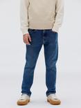 Calvin Klein Kids' Straight Dad Jeans, Authentic Stone Blue