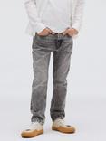 Calvin Klein Kids' Straight Dad Jeans, Modern Grey