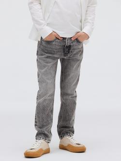 Calvin Klein Kids' Straight Dad Jeans, Modern Grey, Modern Grey