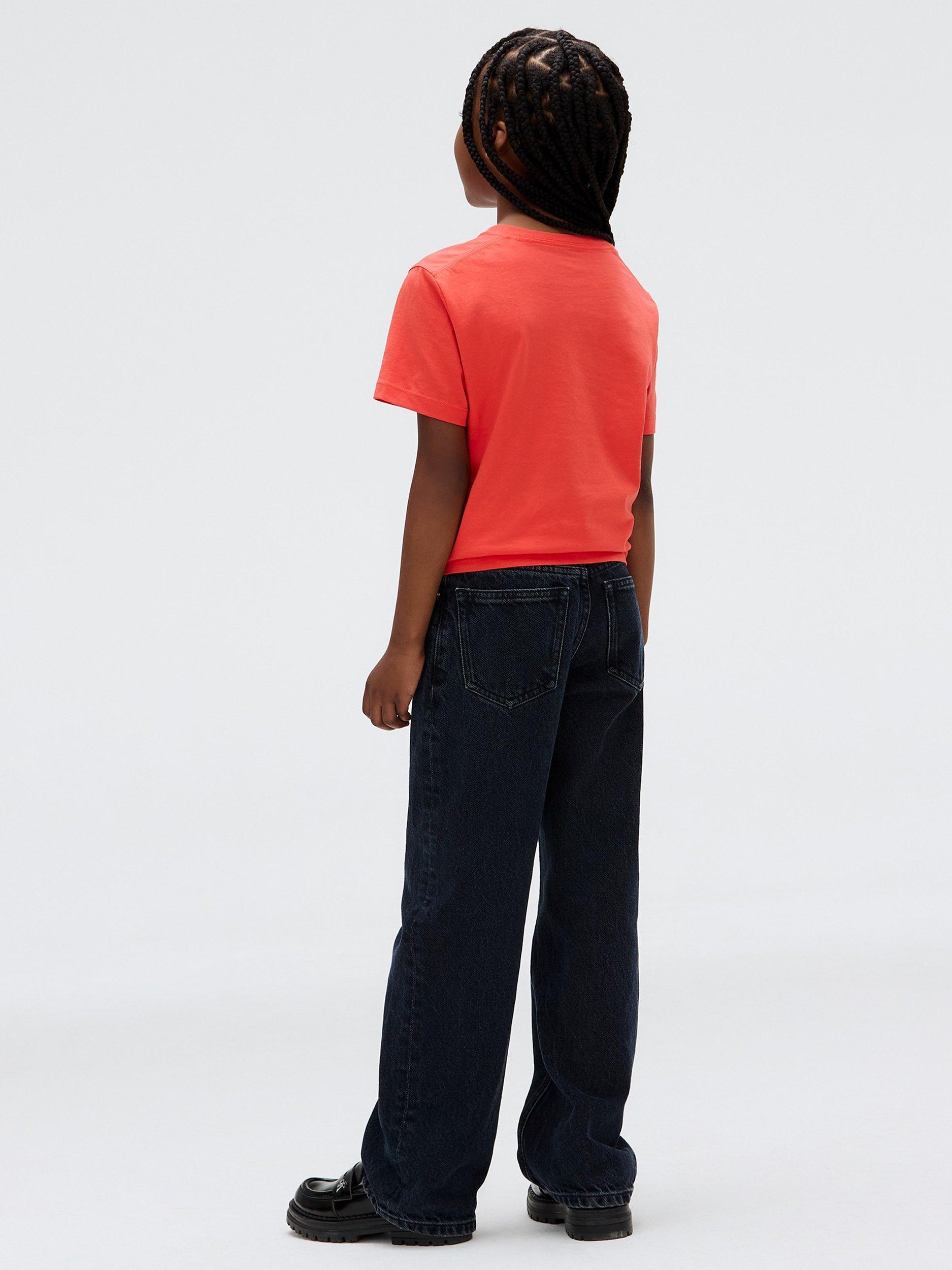 Product image 2 of 3, which shows Calvin Klein Kids' Monogram T-Shirt, Vermillion, 10 years