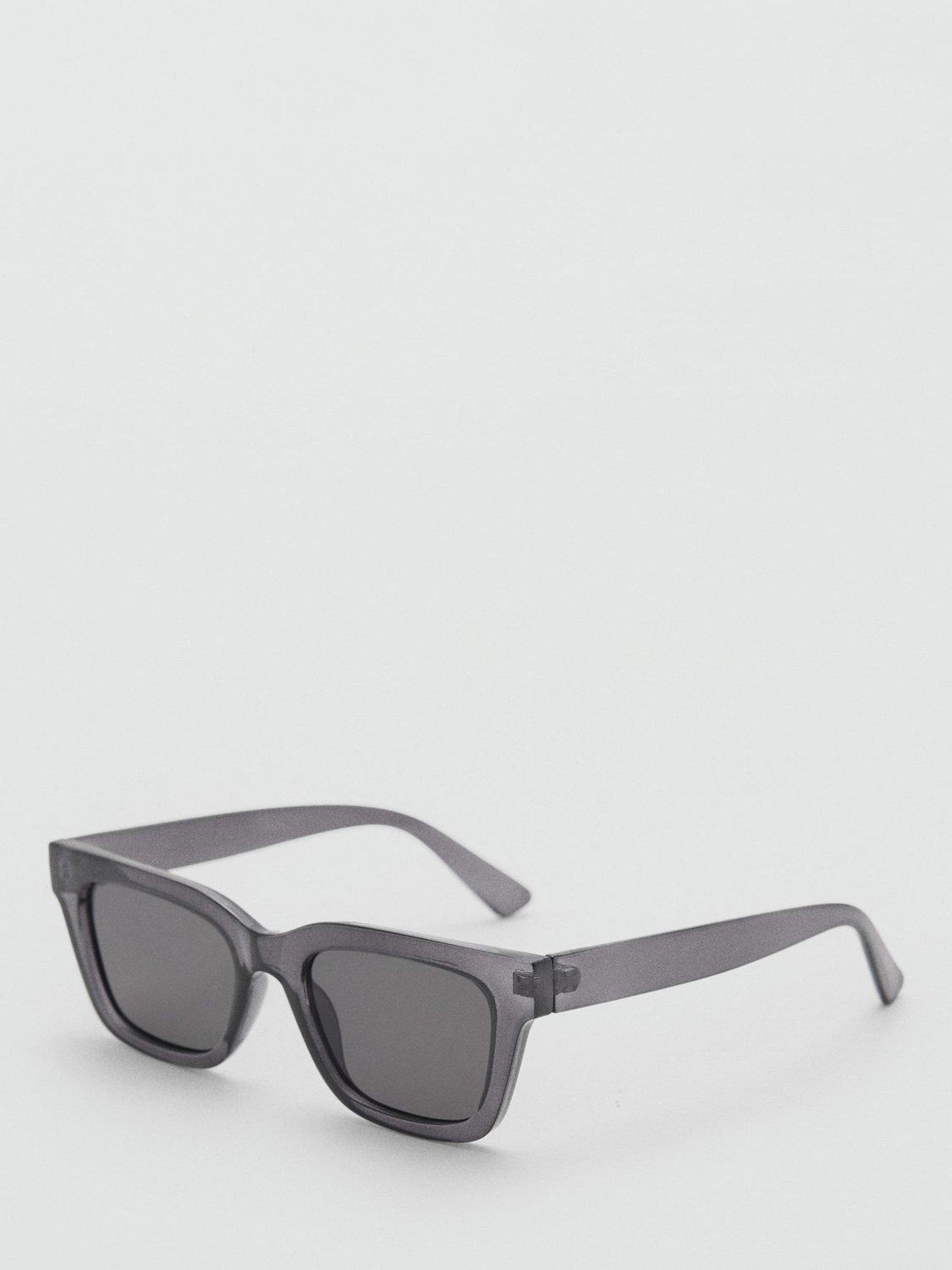 Product image 1 of 4, which shows Mango Amalia Women's Square Sunglasses, Grey