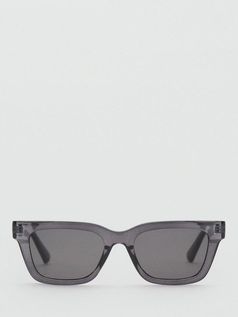 Product image 2 of 4, which shows Mango Amalia Women's Square Sunglasses, Grey