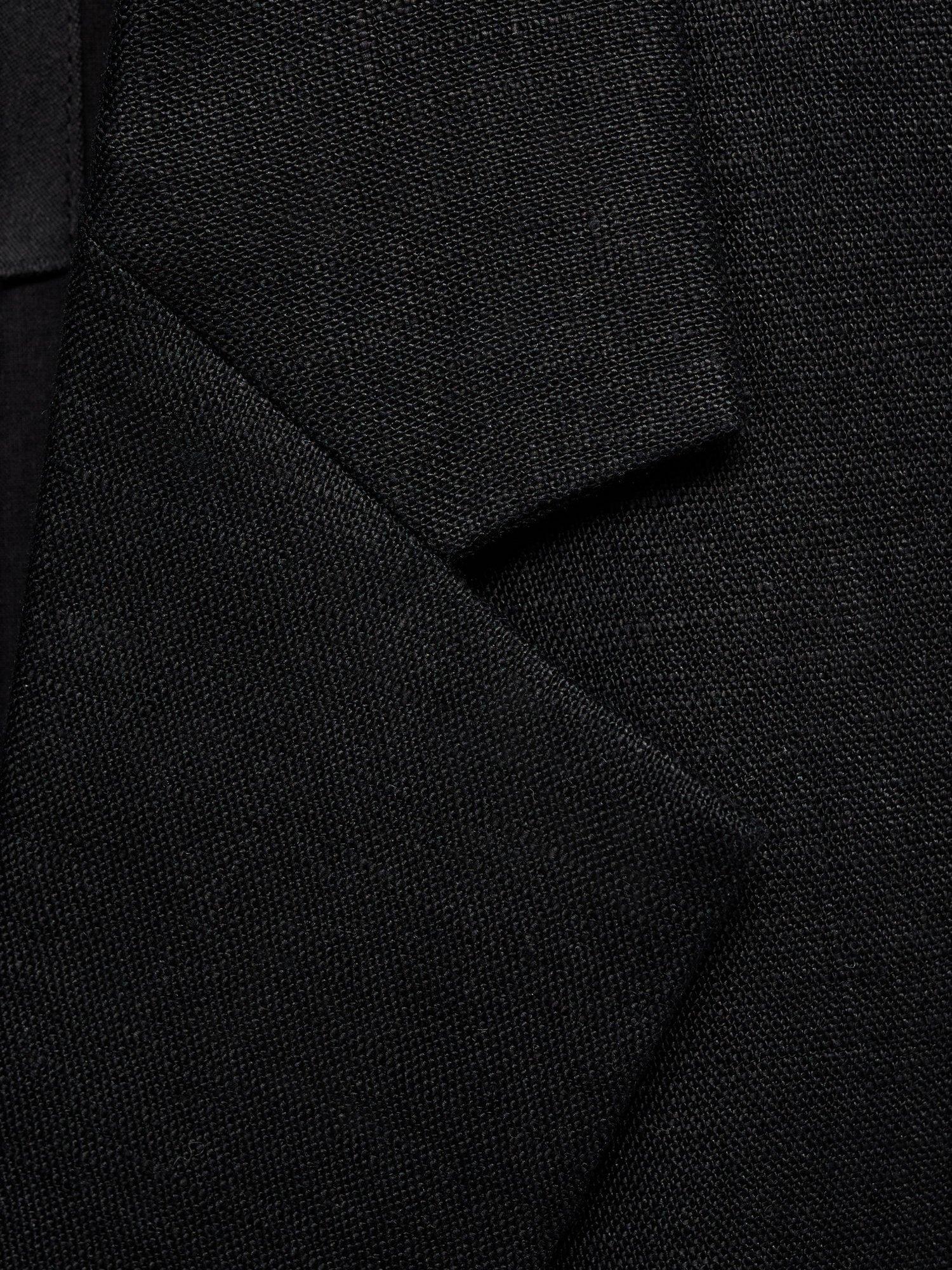 Product image 8 of 8, which shows Mango Boreli Tailored Sleeveless Blazer, Black, S